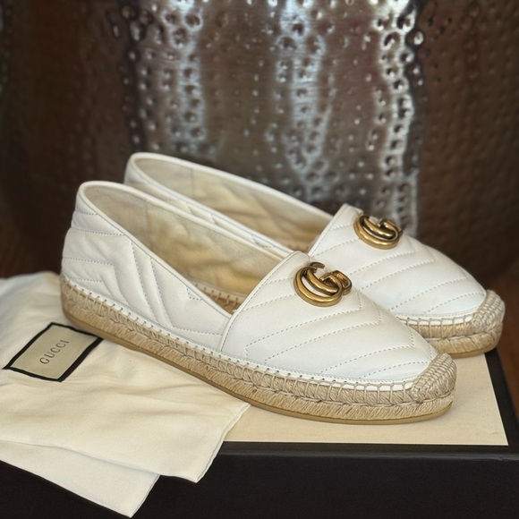 Gucci Espadrille white double G Shoes - Picture 2 of 10